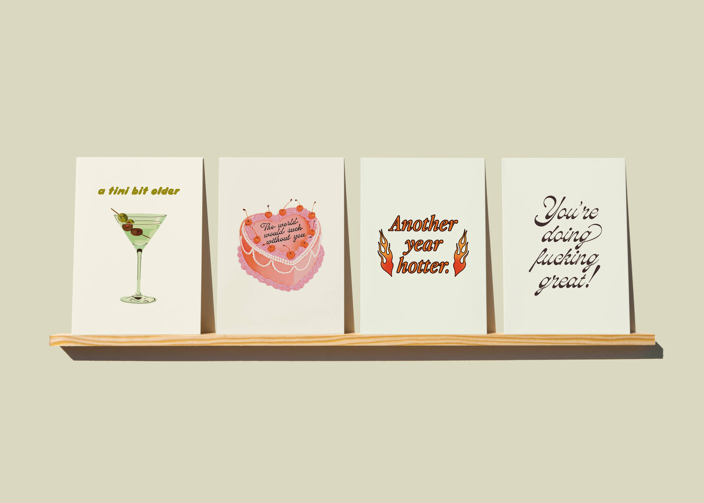 The World Would Suck Without You Heart Cake Greeting Card