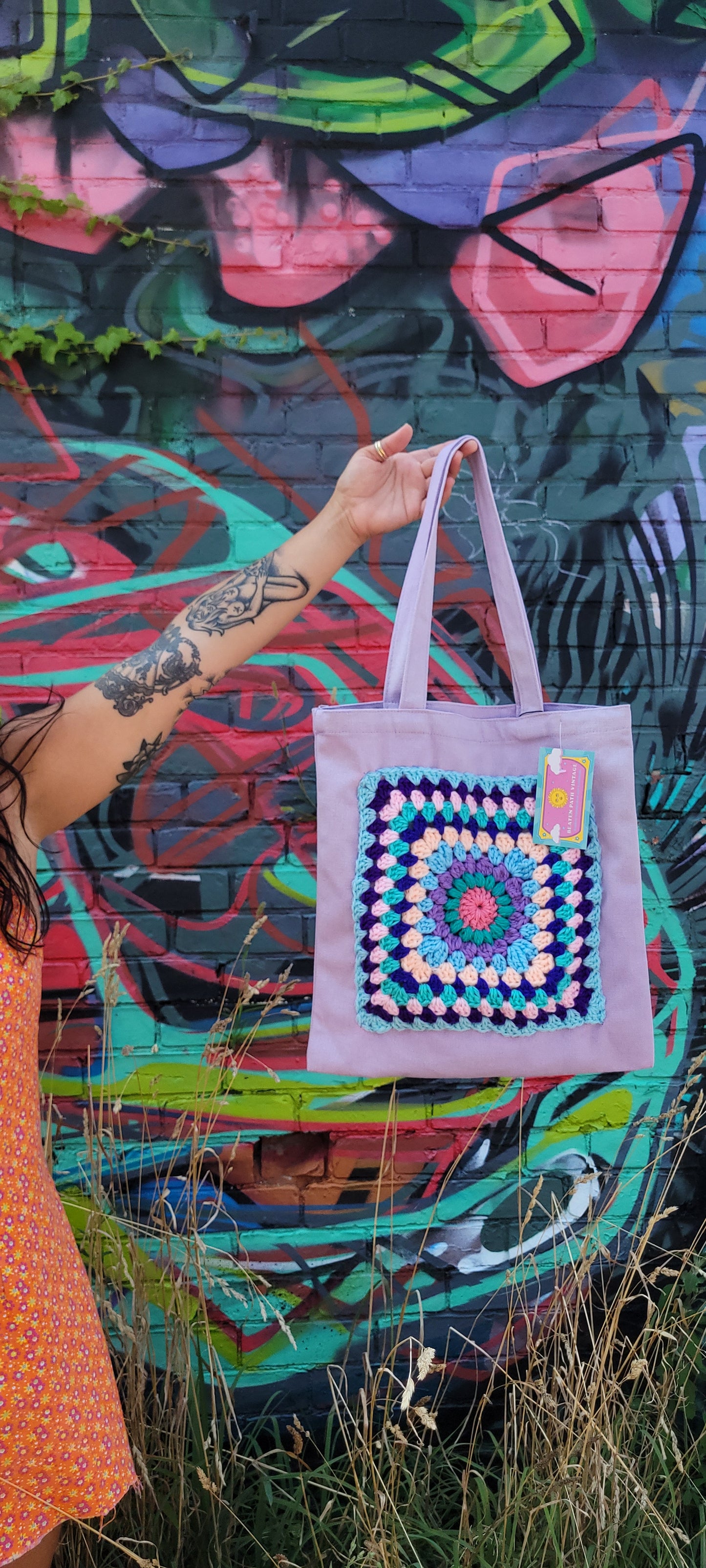 Granny Square Tote Bag
