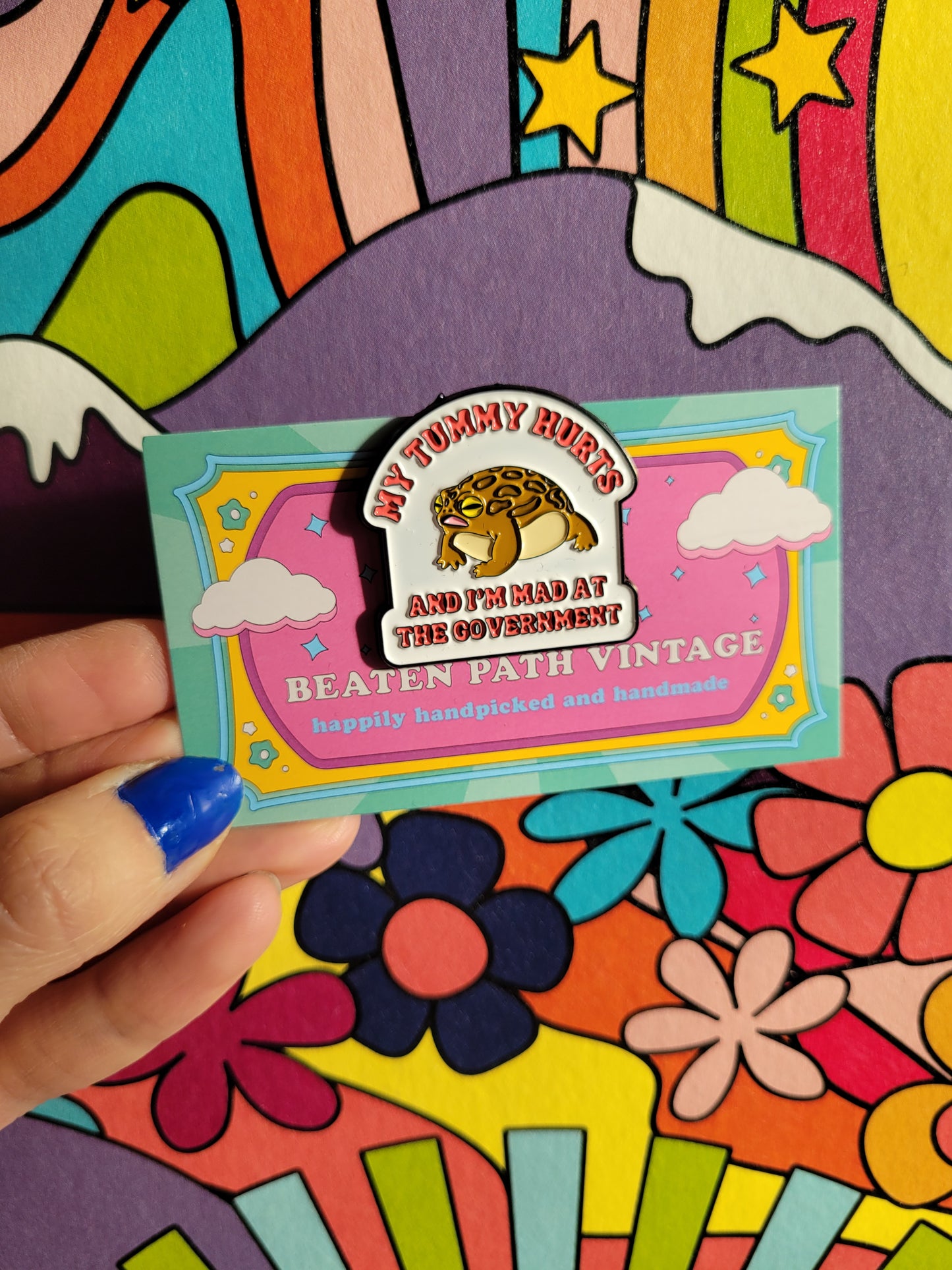 Surprise Enamel Pin