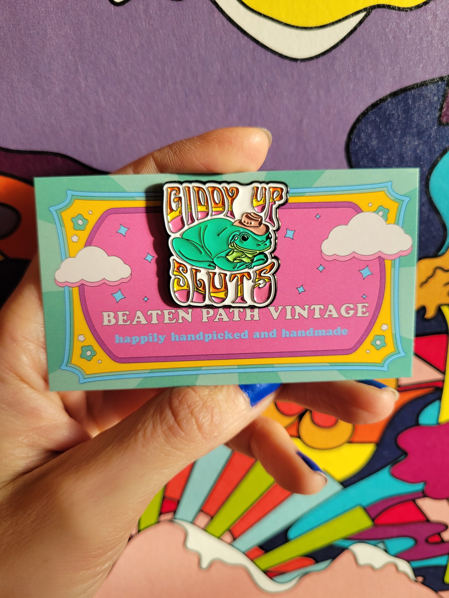 Surprise Enamel Pin