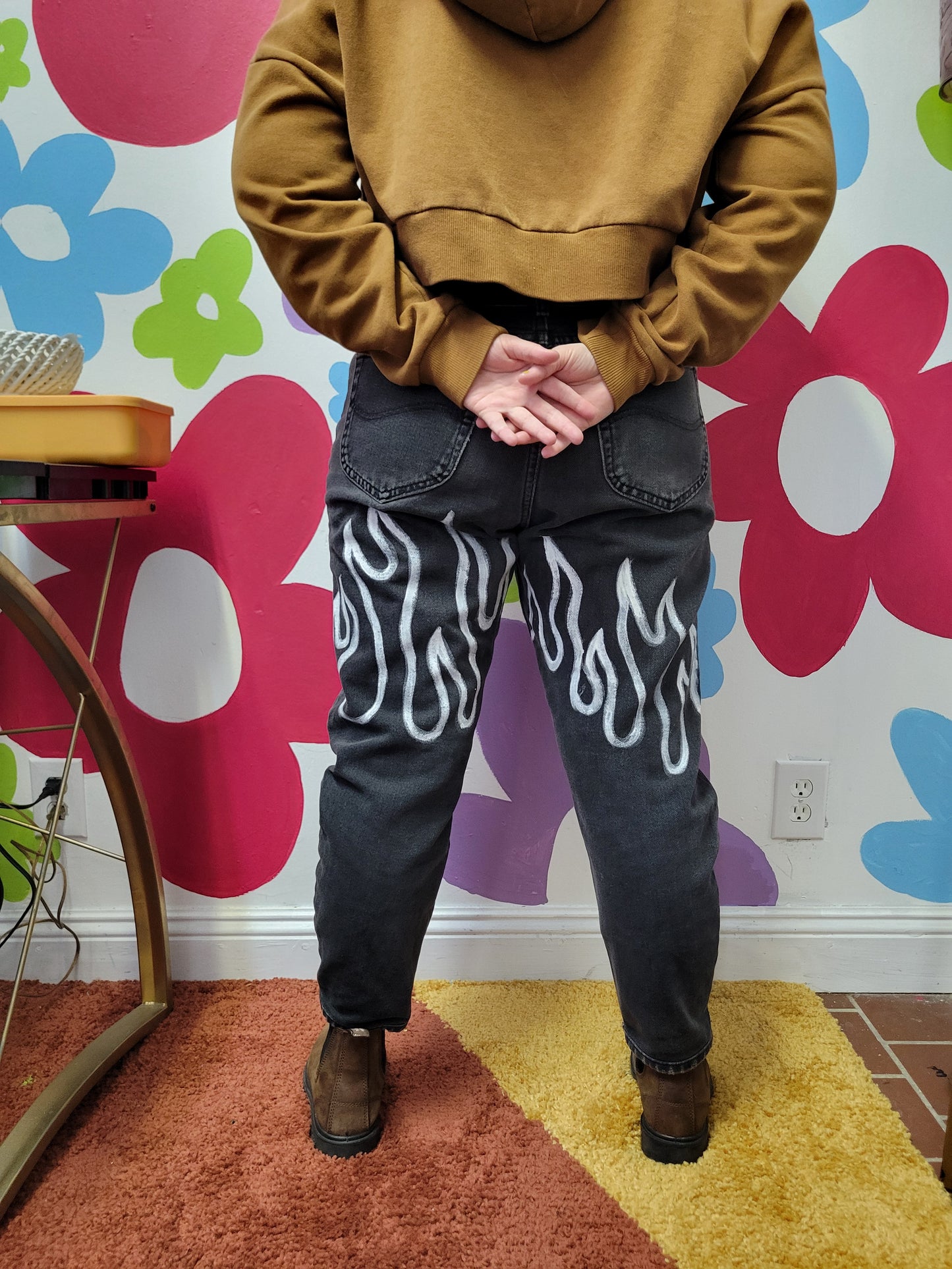 Flaming Hot Handpainted Denim
