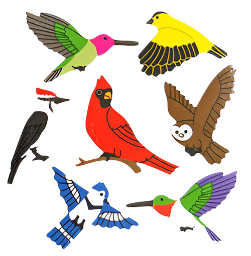 Glossy Birds Stickers for Kids