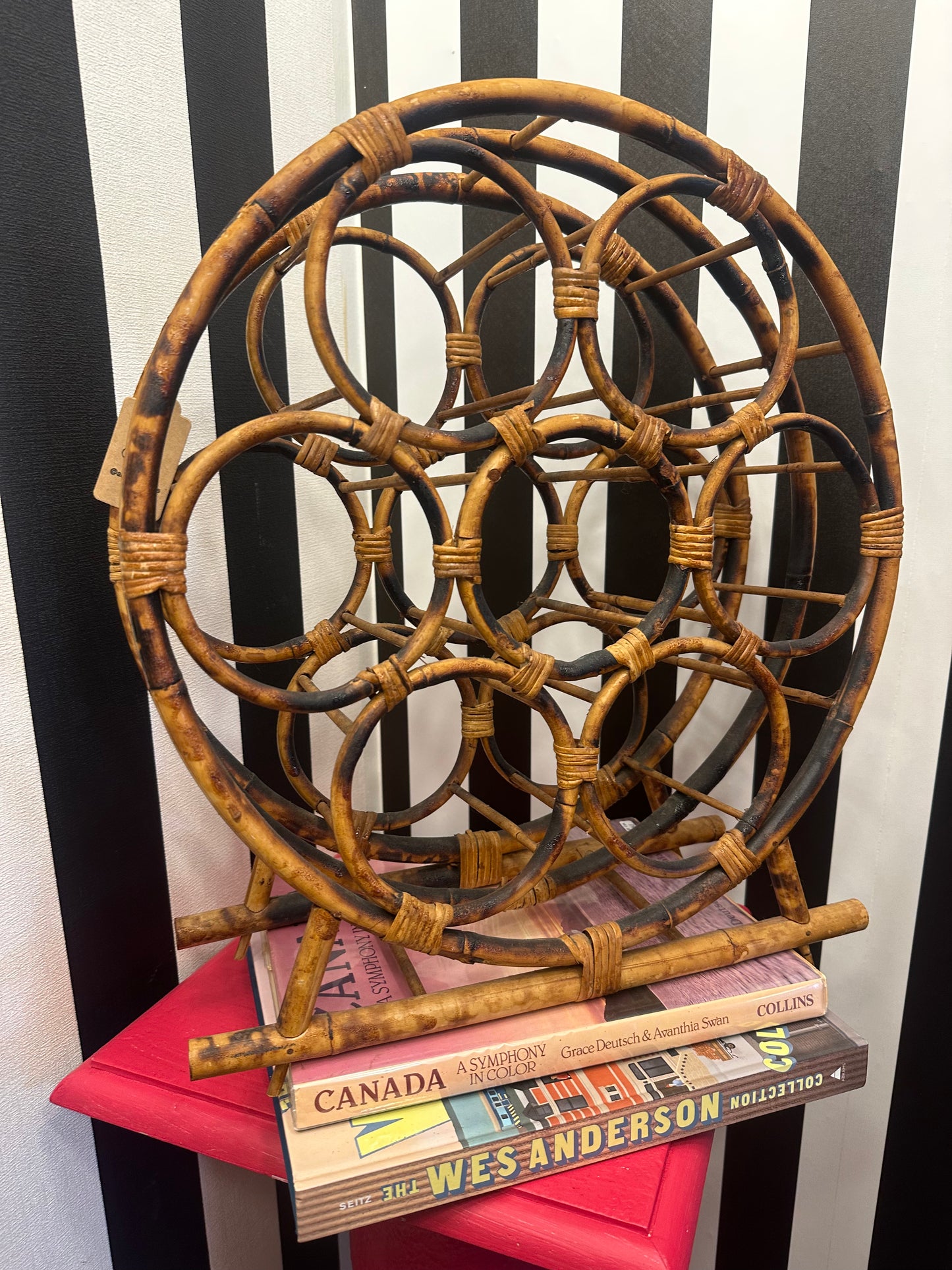 Rattan Wine Rack🍷