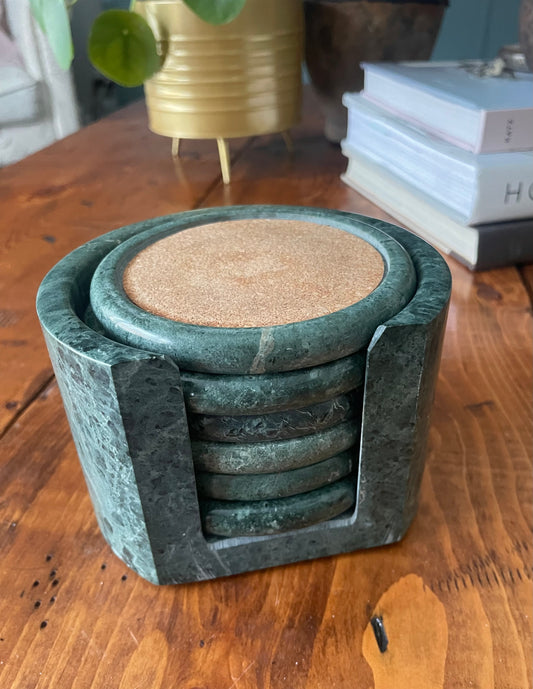 Marble Coaster Set