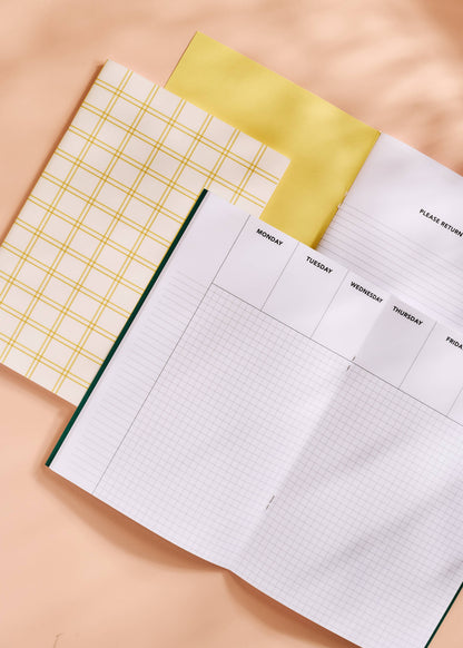 Golden Gingham Weekly Planner