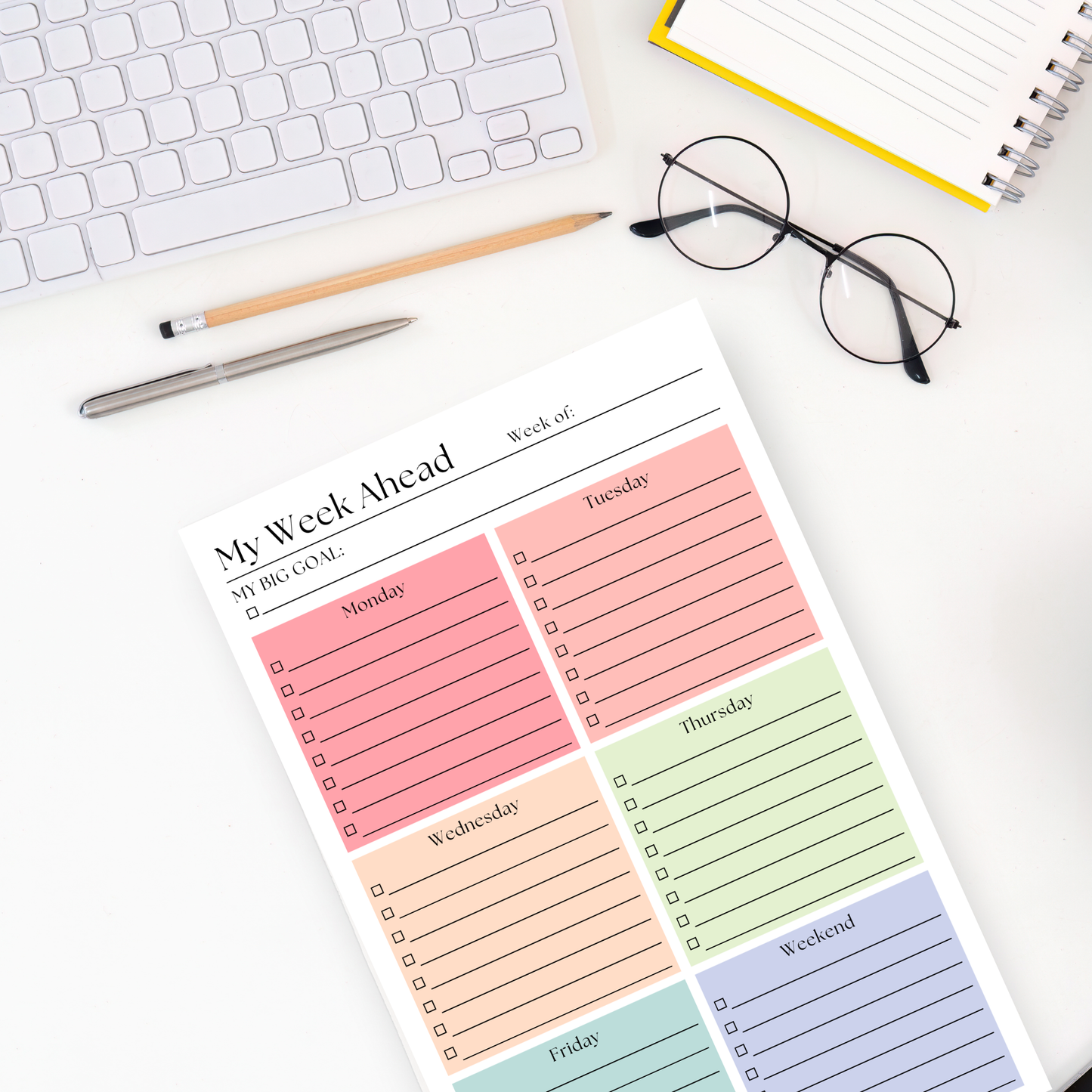 This Week's Plan To-Do List: 50-Page Tear-Off Notepad