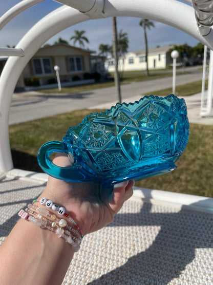 Aqua Candy Glass Dish 🍬