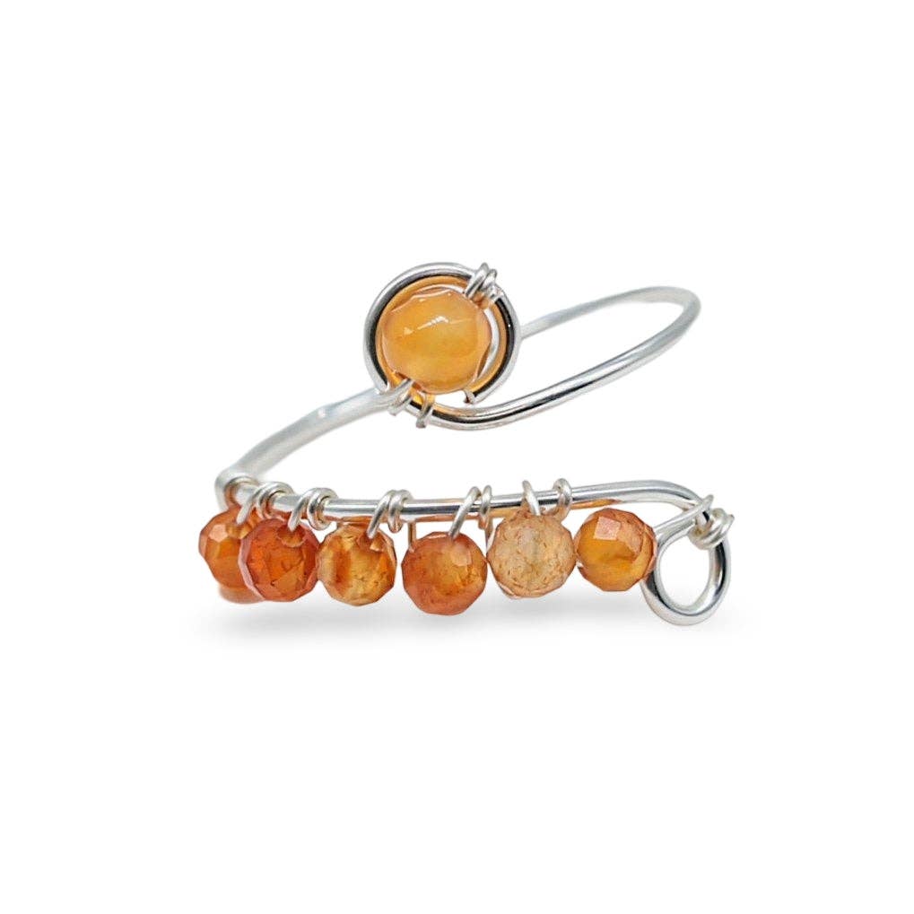 Adjustable Gemstone Ring