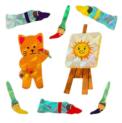 Prism Cat Artist Sticker Sheets