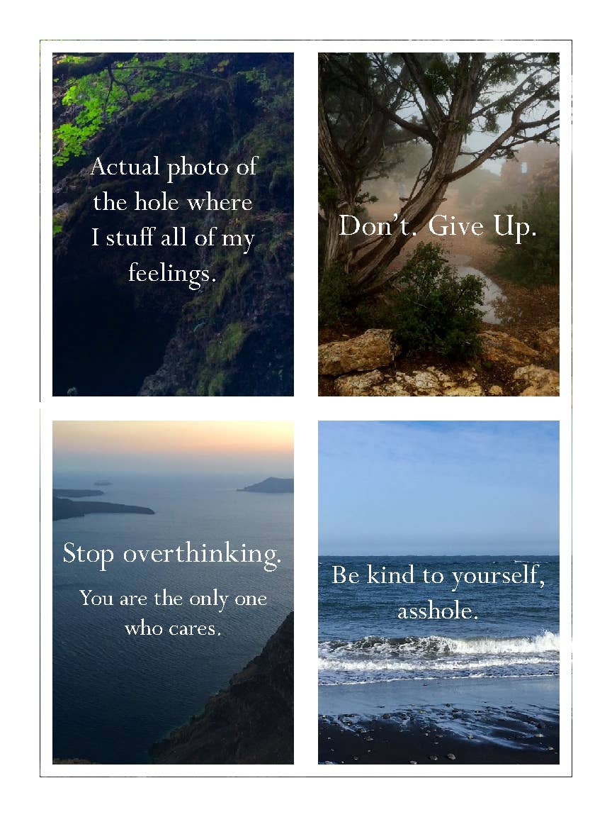 Disappointing Affirmations Sticker Book