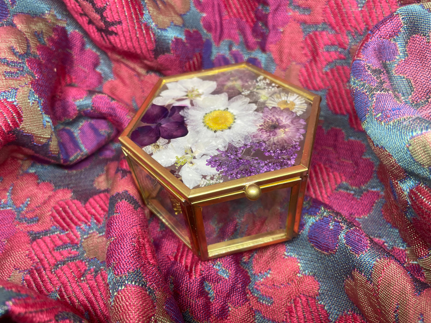 Purple Dream Floral Trinket box