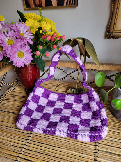 Handmade Checkered Handbag💜