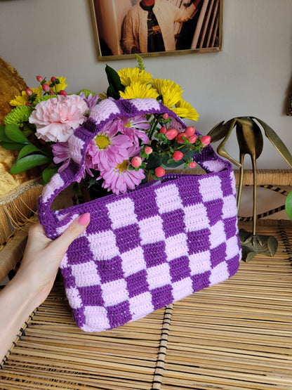 Handmade Checkered Handbag💜