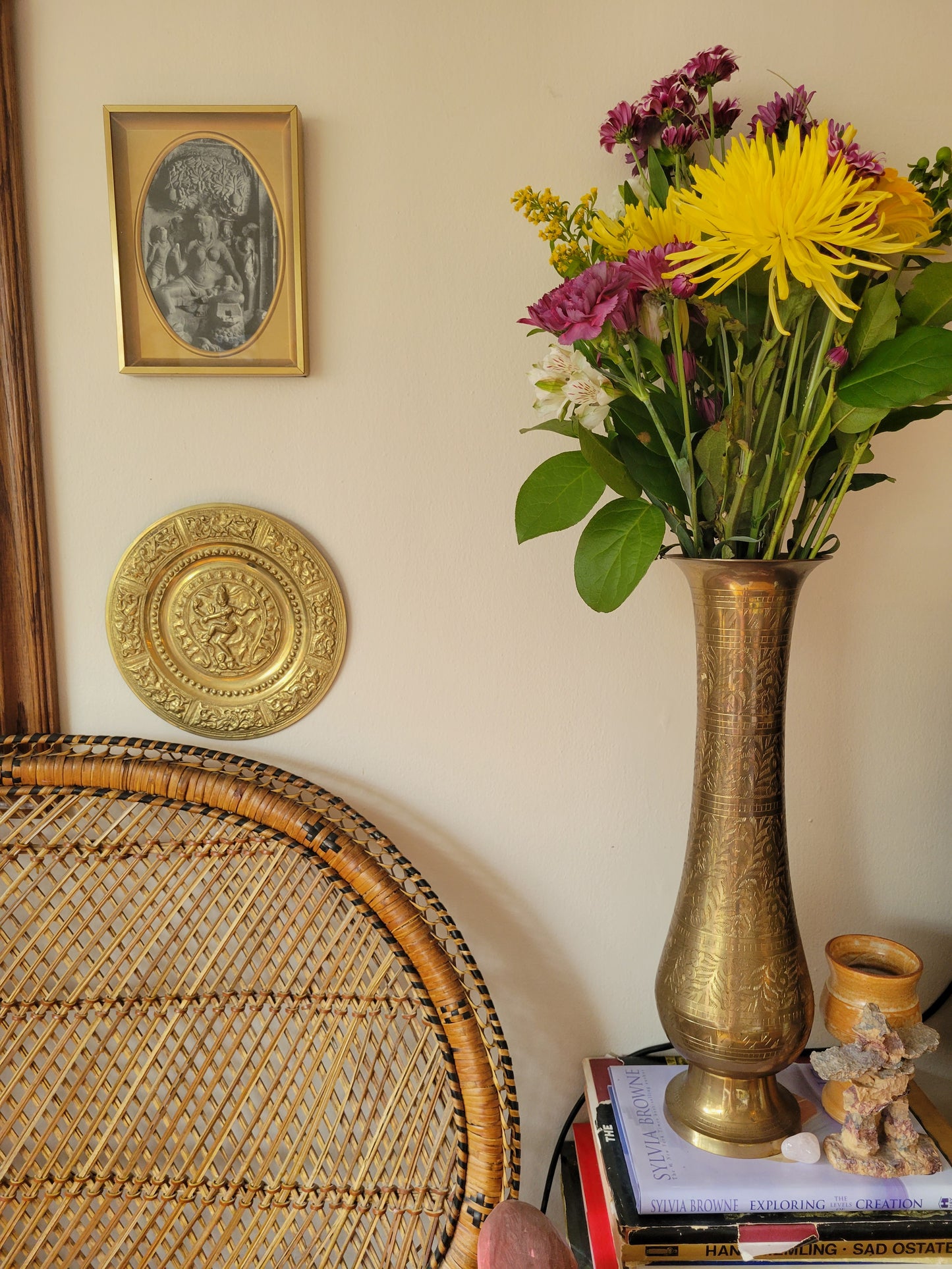 Mid Century Brass Vase