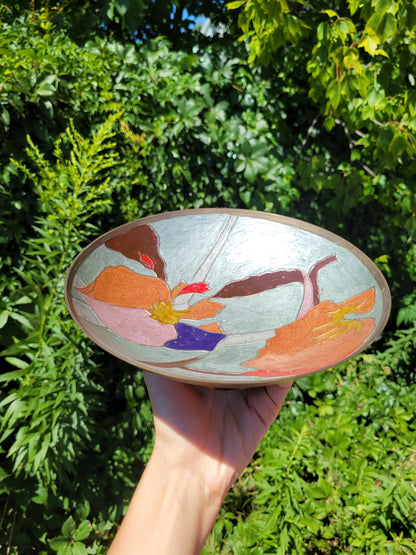 Brassy Babe Floral Dish