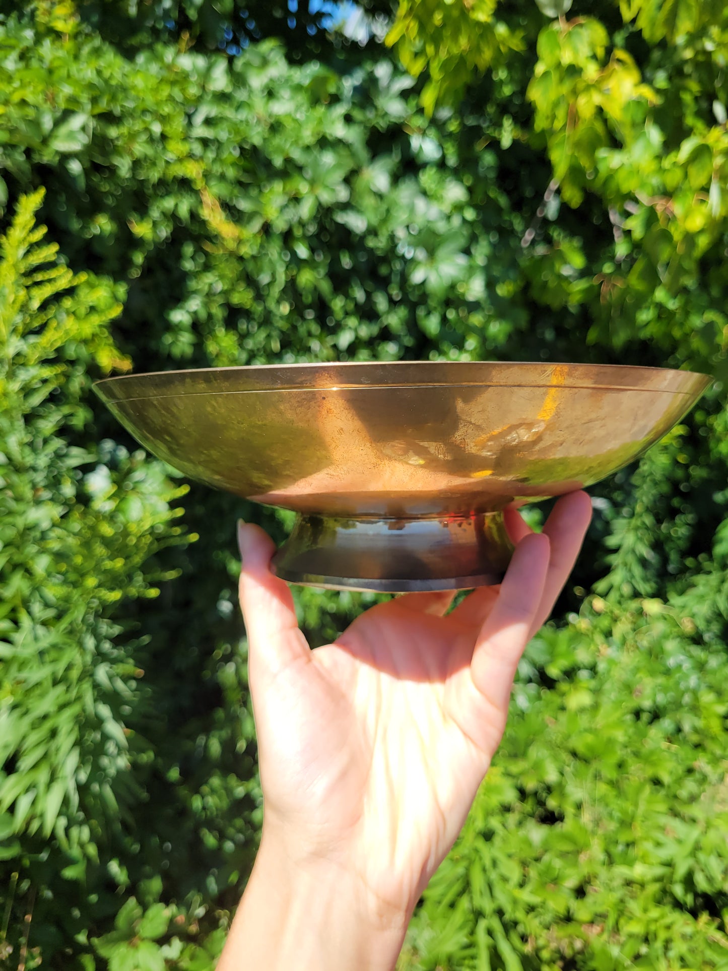 Brassy Babe Floral Dish