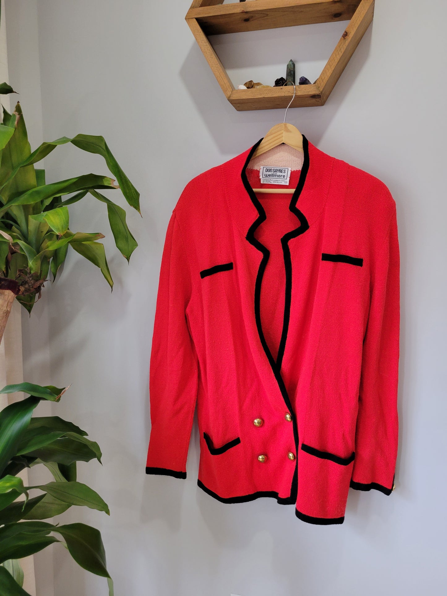 Retro Red Cardi