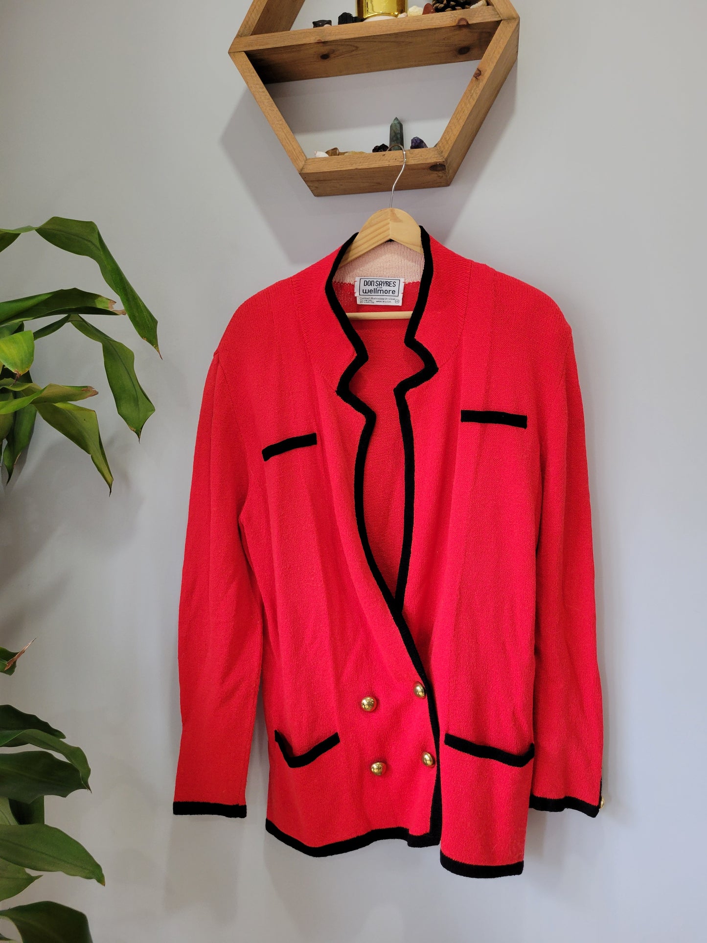 Retro Red Cardi