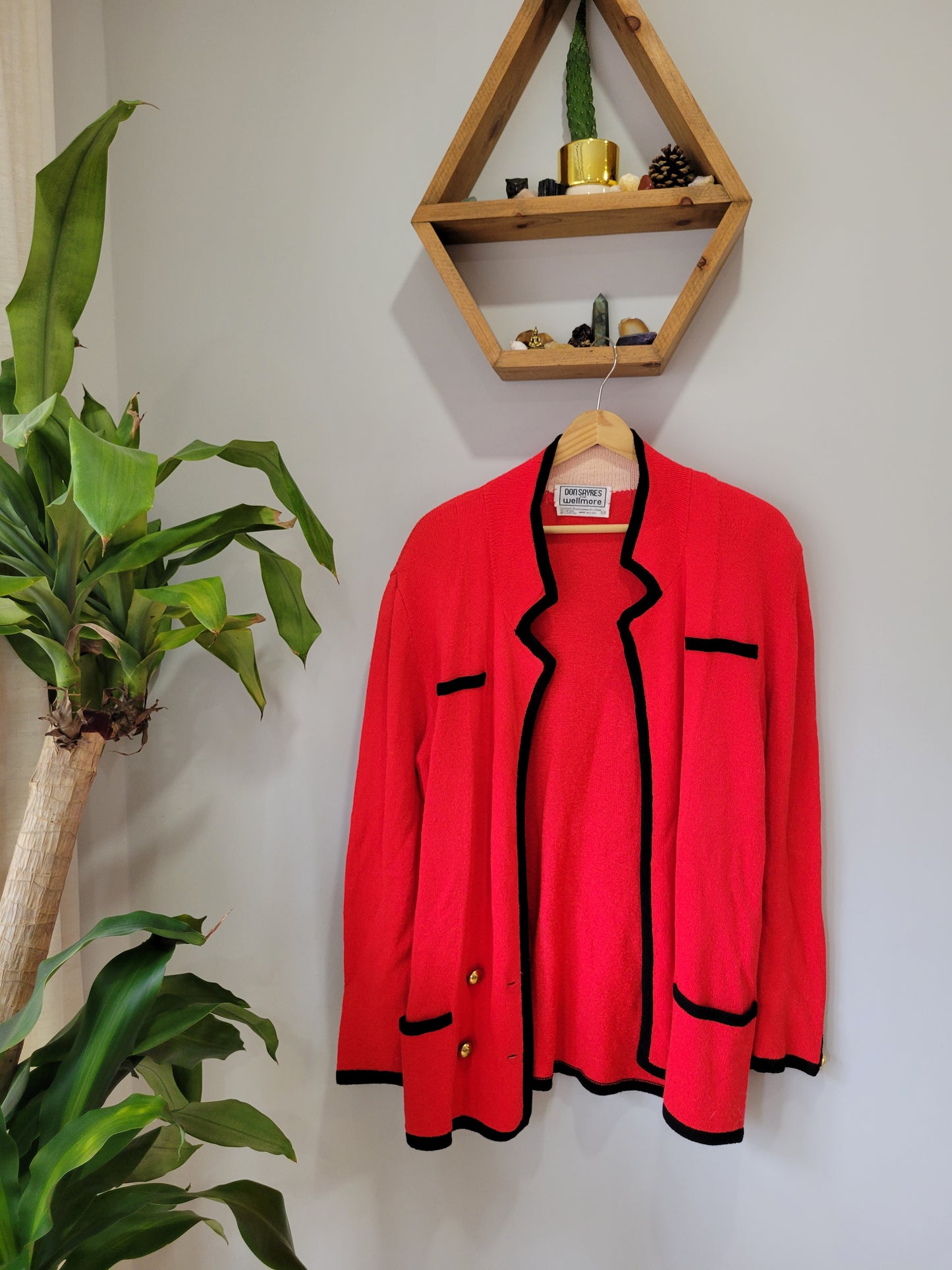 Retro Red Cardi