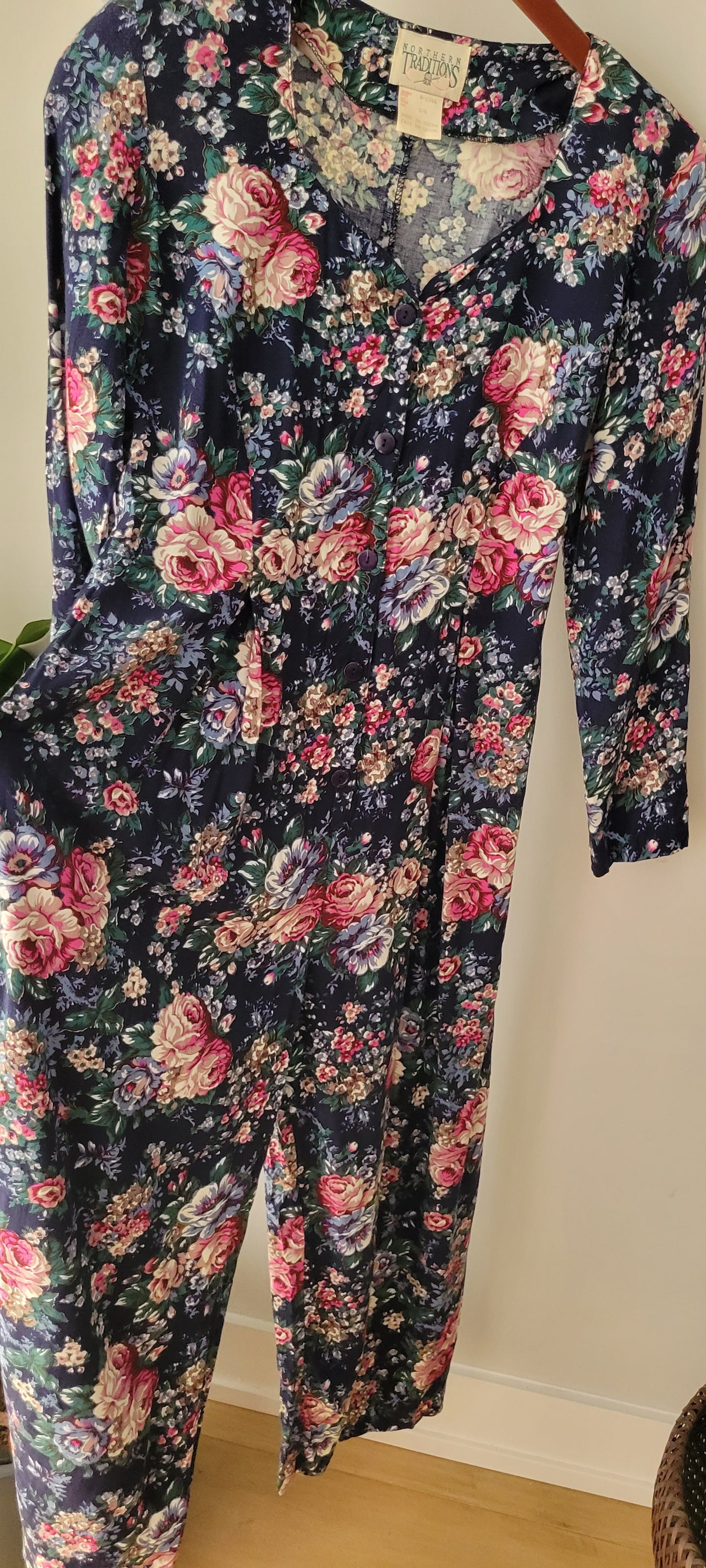 Floral 80s Romper