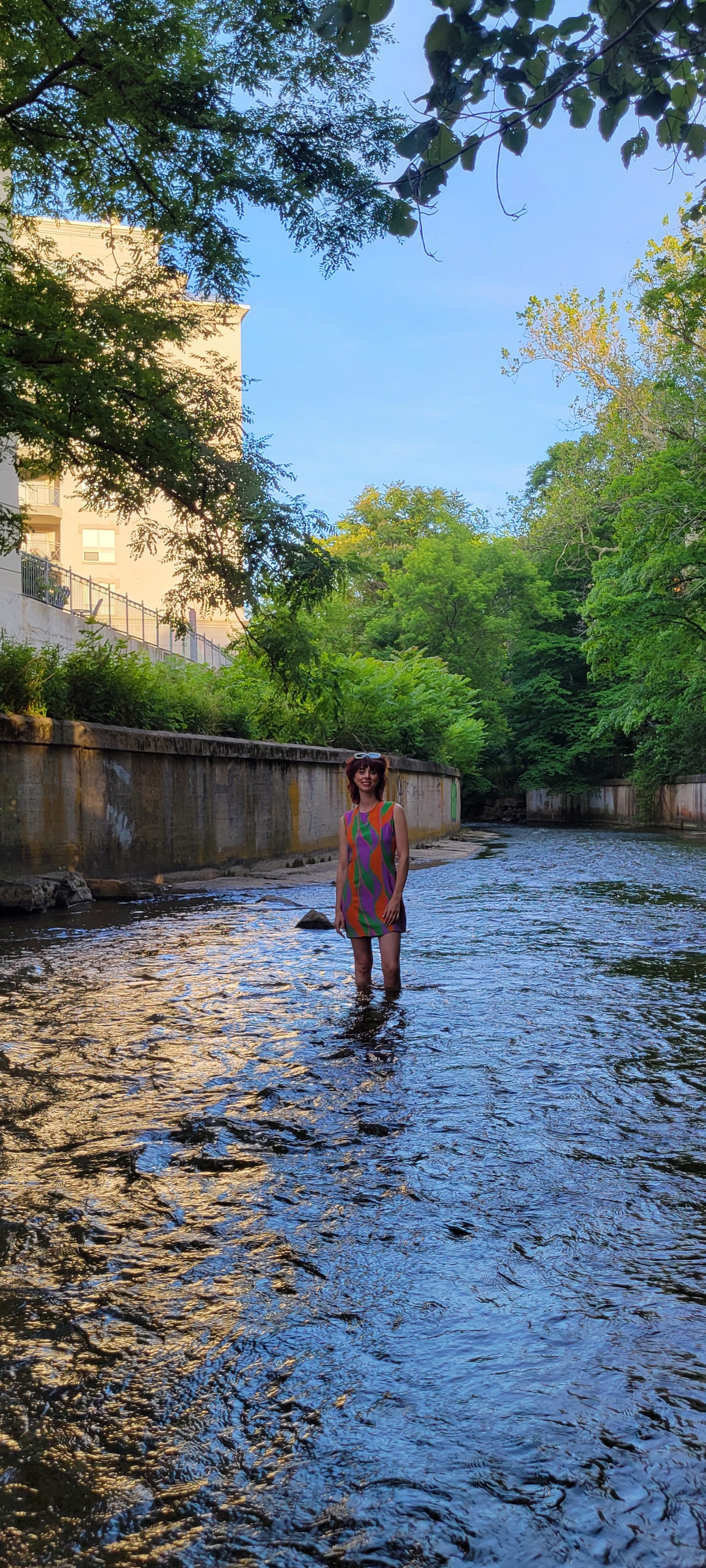 Retro 70s Colourblock Dress