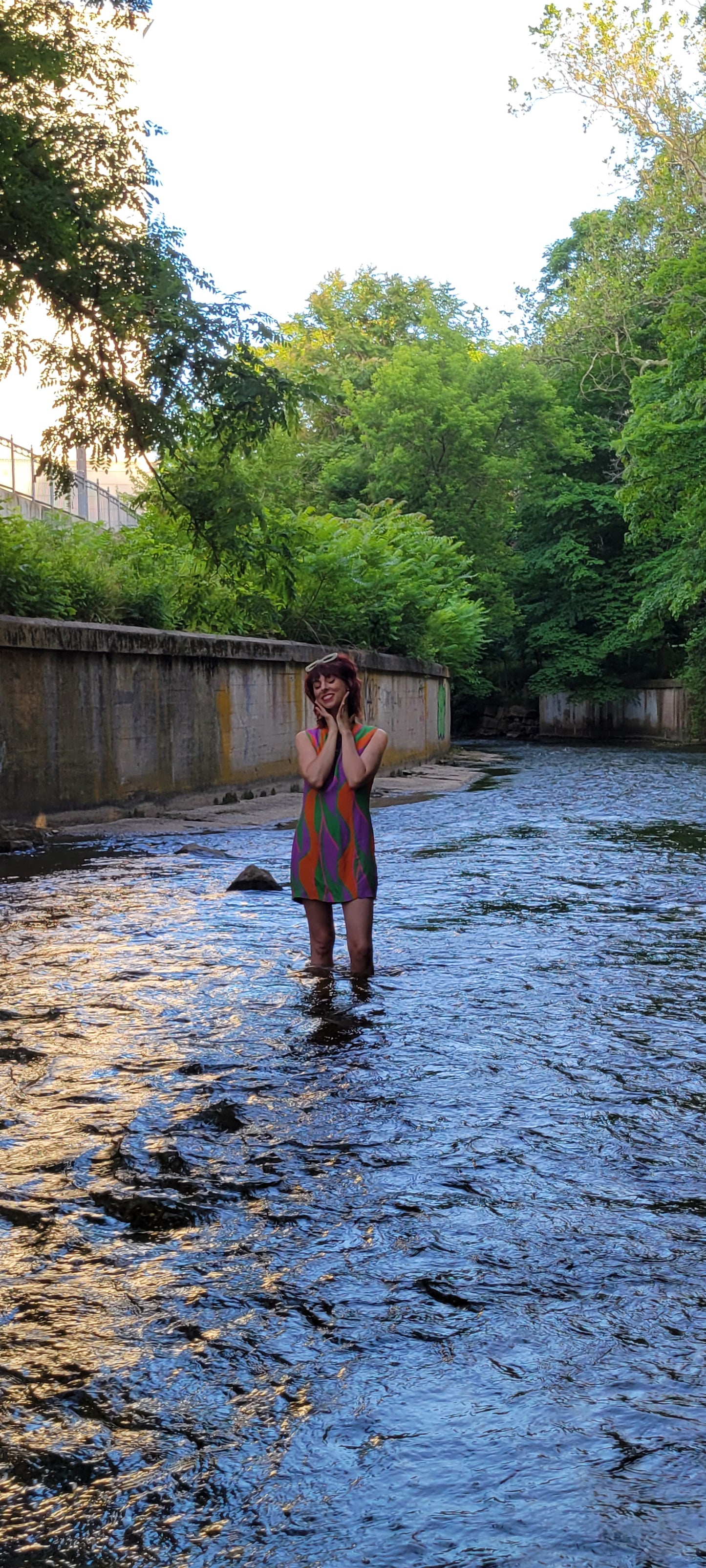 Retro 70s Colourblock Dress