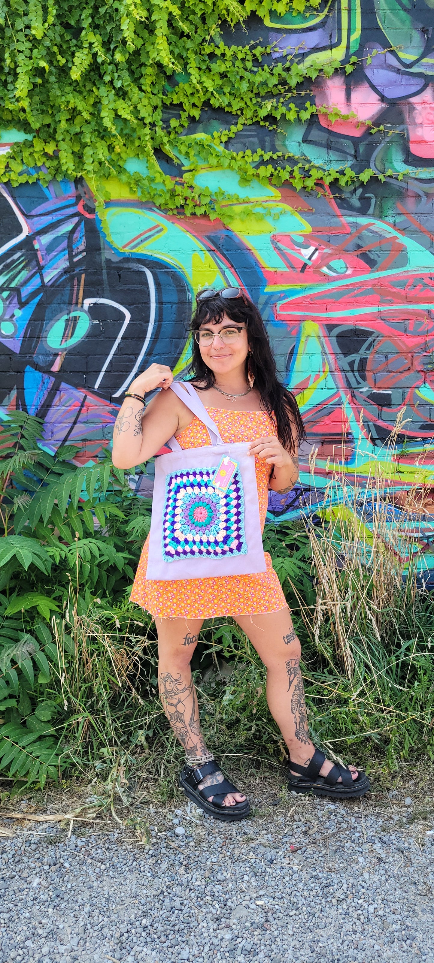 Granny Square Tote Bag