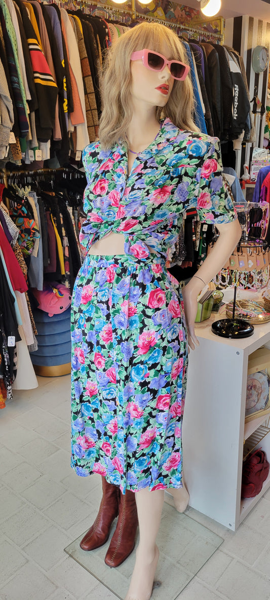 Flowered Two Piece Set