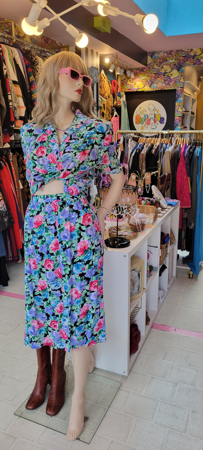 Flowered Two Piece Set