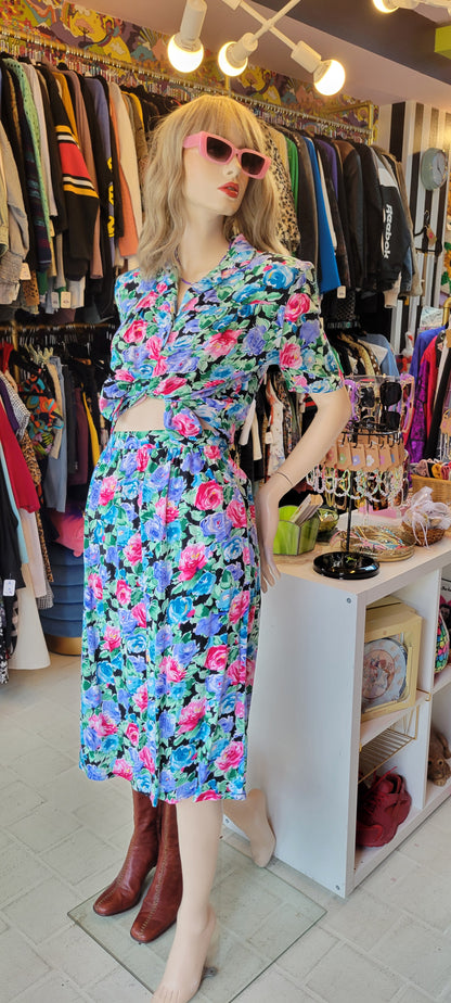 Flowered Two Piece Set