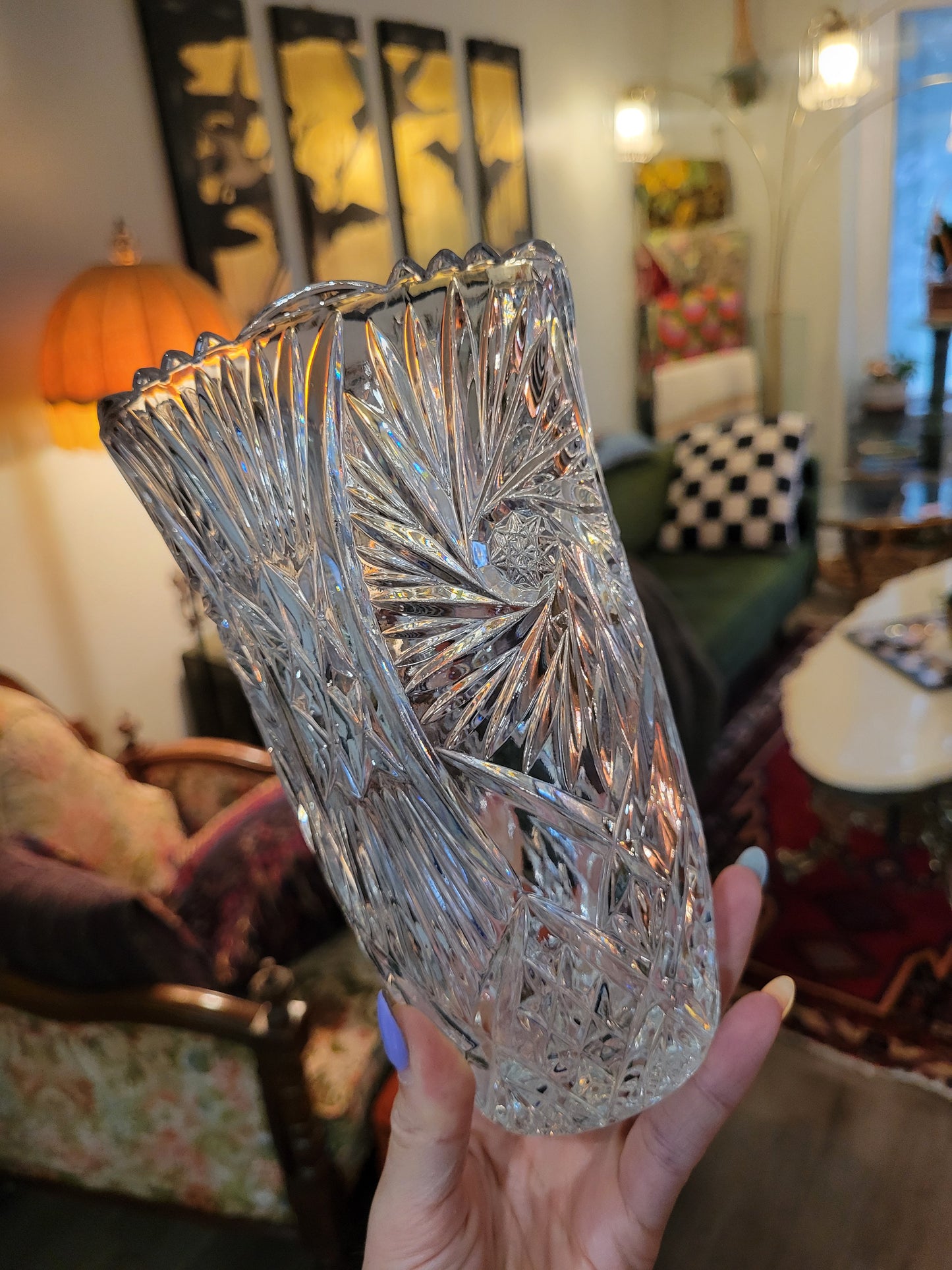 Bavarian Crystal Vase