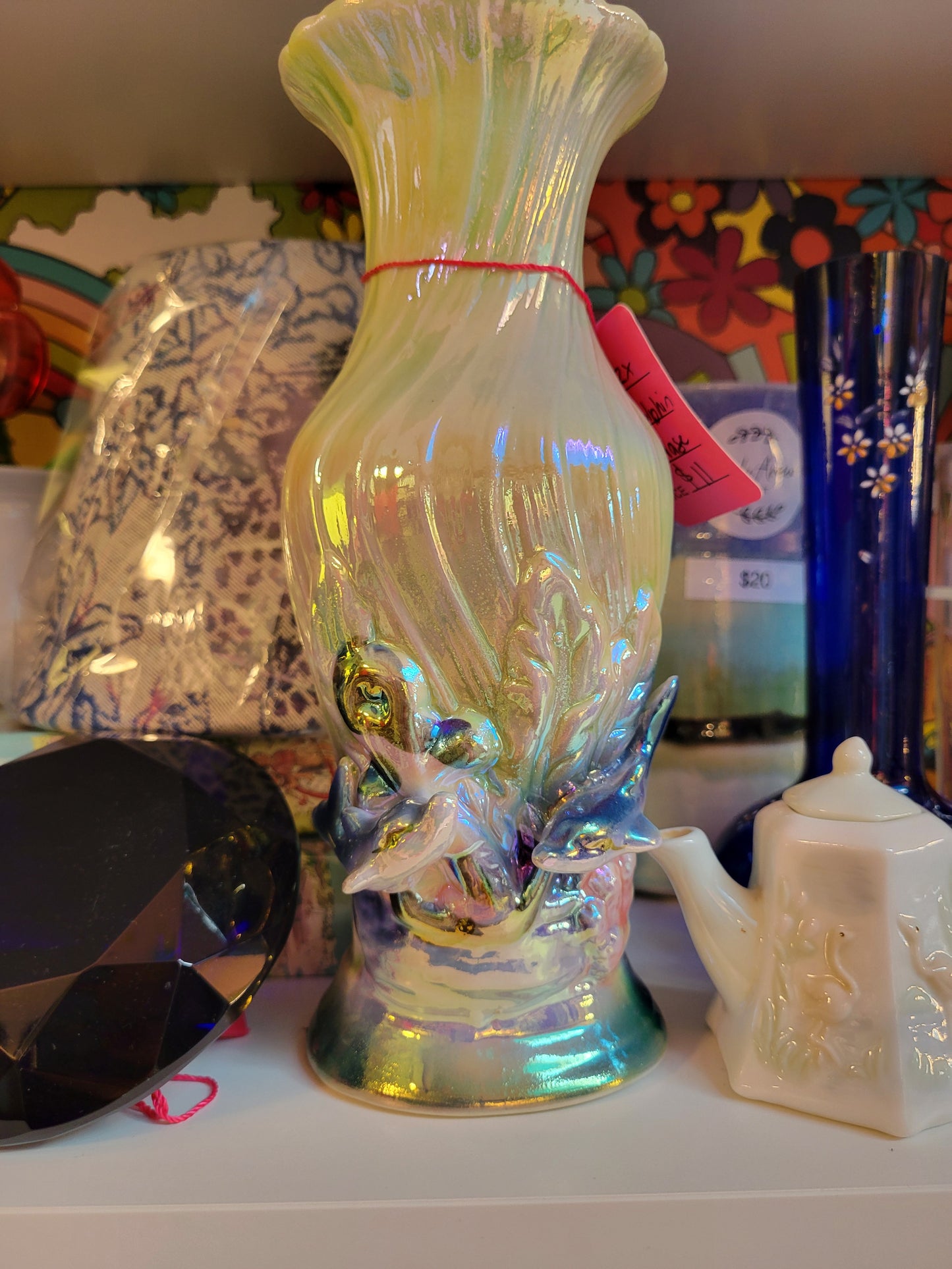 Iridescent Dolphin Vase🐬