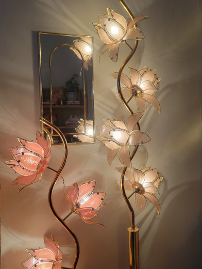 Vintage Art Deco Lotus Lamp