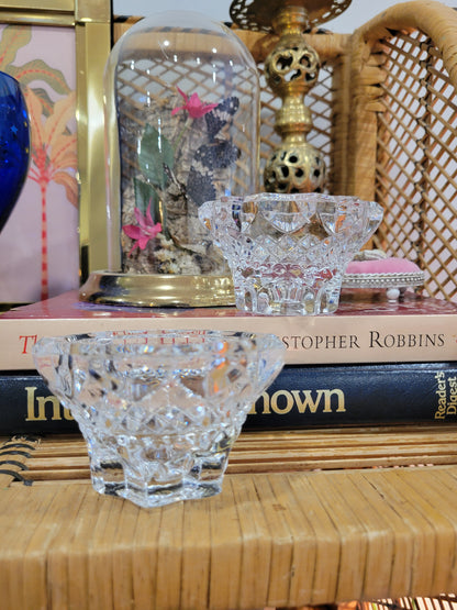 Crystal Candlestick Pair