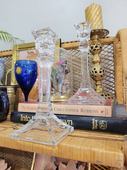 Glass Candlesticks