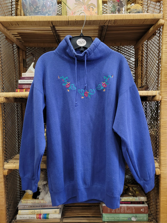 Cozy Embroidered Vintage Sweater🌹