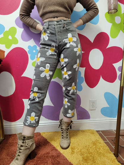 Lazy Daisy Handpainted Denim