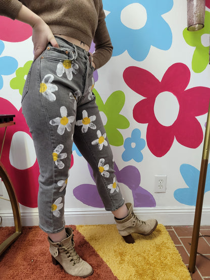 Lazy Daisy Handpainted Denim