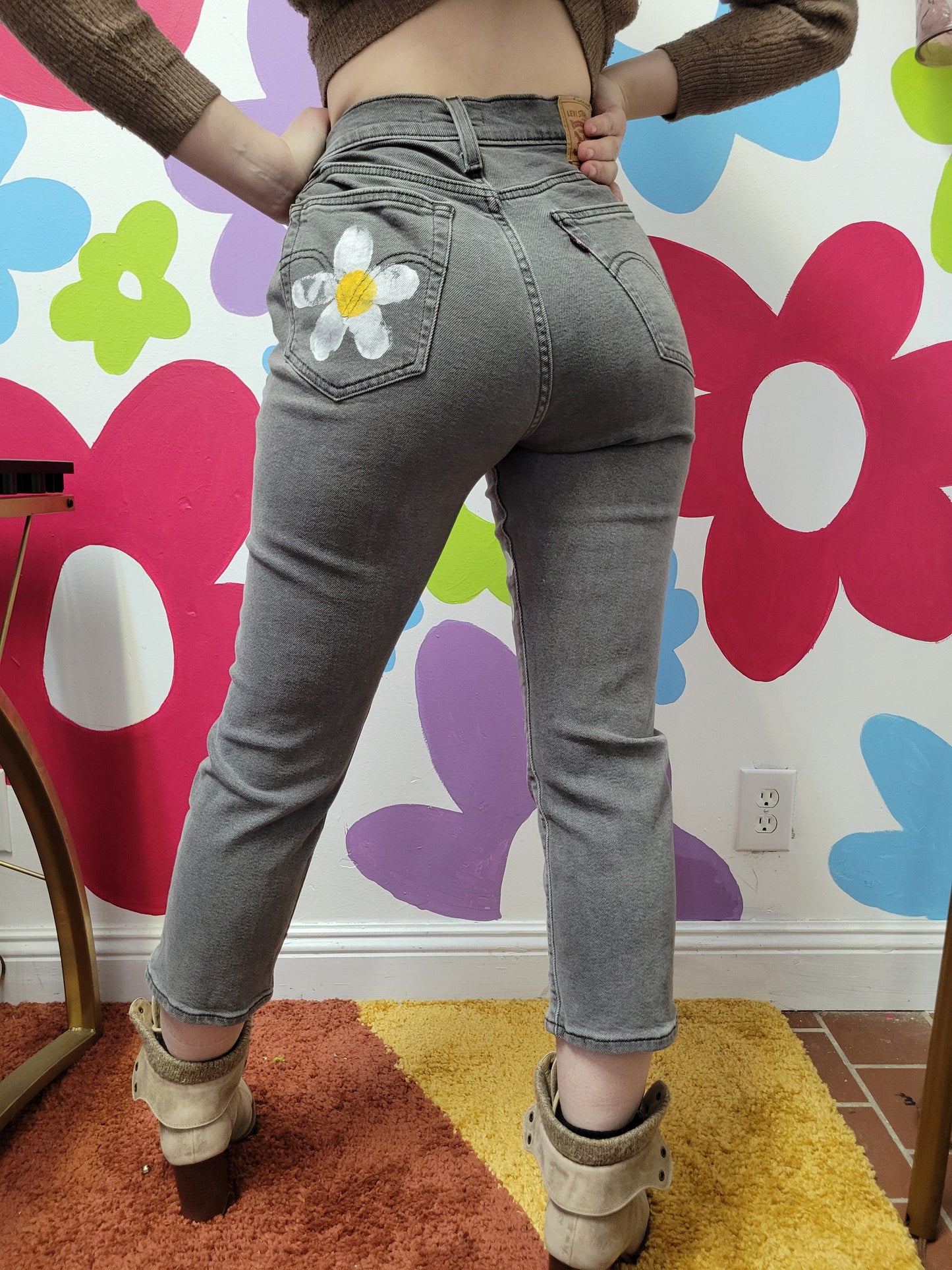 Lazy Daisy Handpainted Denim