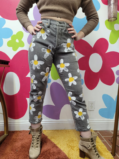 Lazy Daisy Handpainted Denim