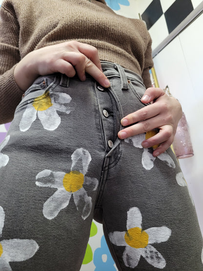 Lazy Daisy Handpainted Denim