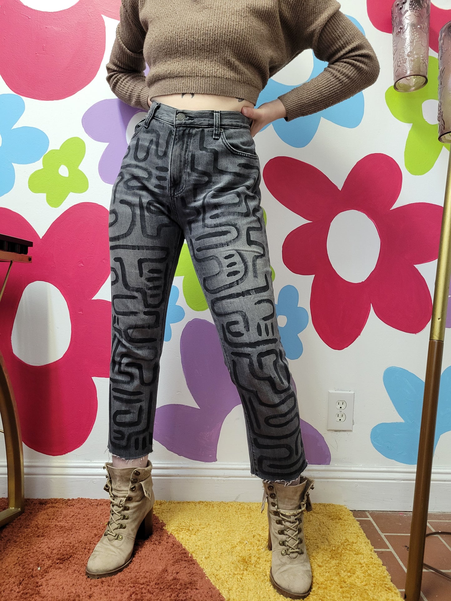 Labyrinth Handpainted Denim