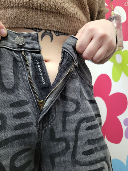 Labyrinth Handpainted Denim