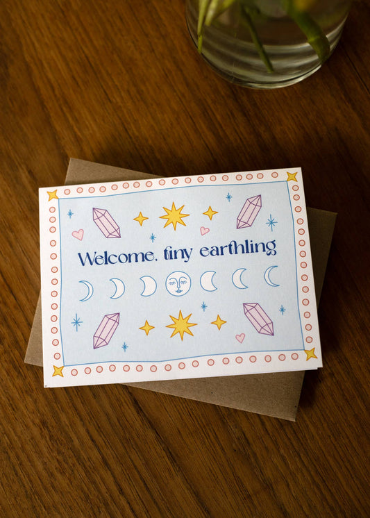 Tiny Earthling Greeting Card