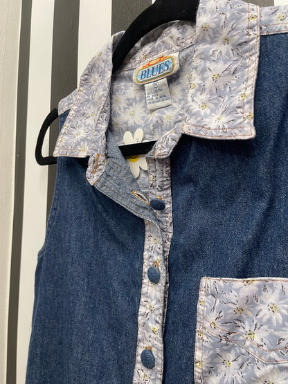 80s Daisy Denim Vest