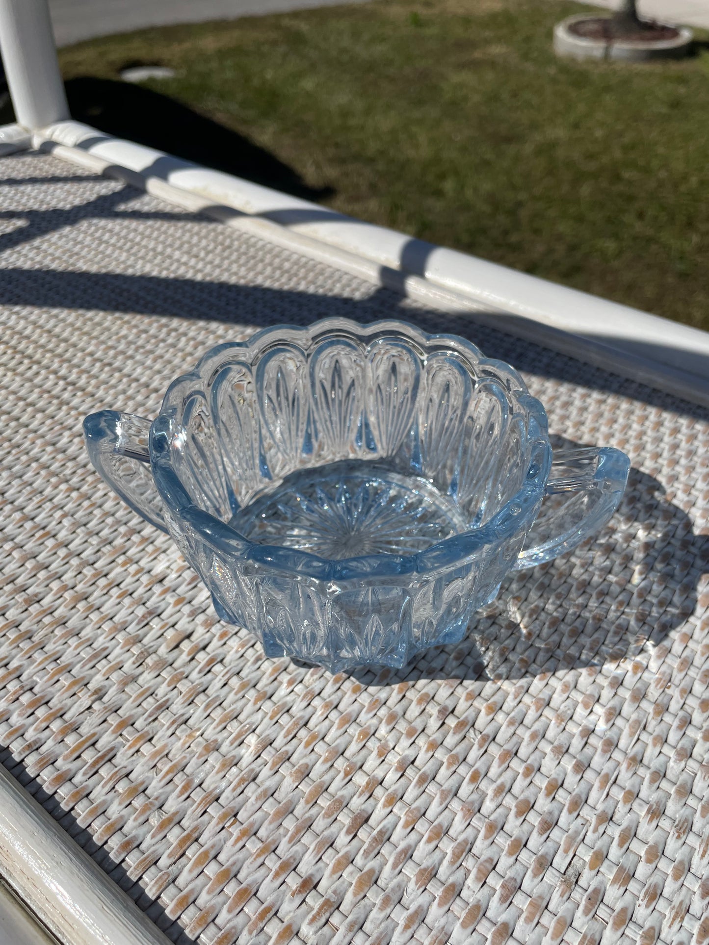 Ice Blue Sugar Dish