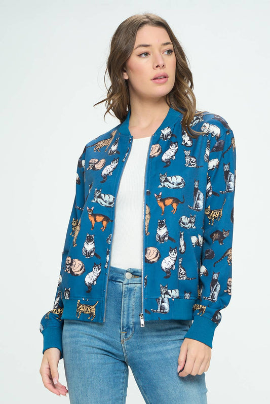 Cat Bomber Jacket