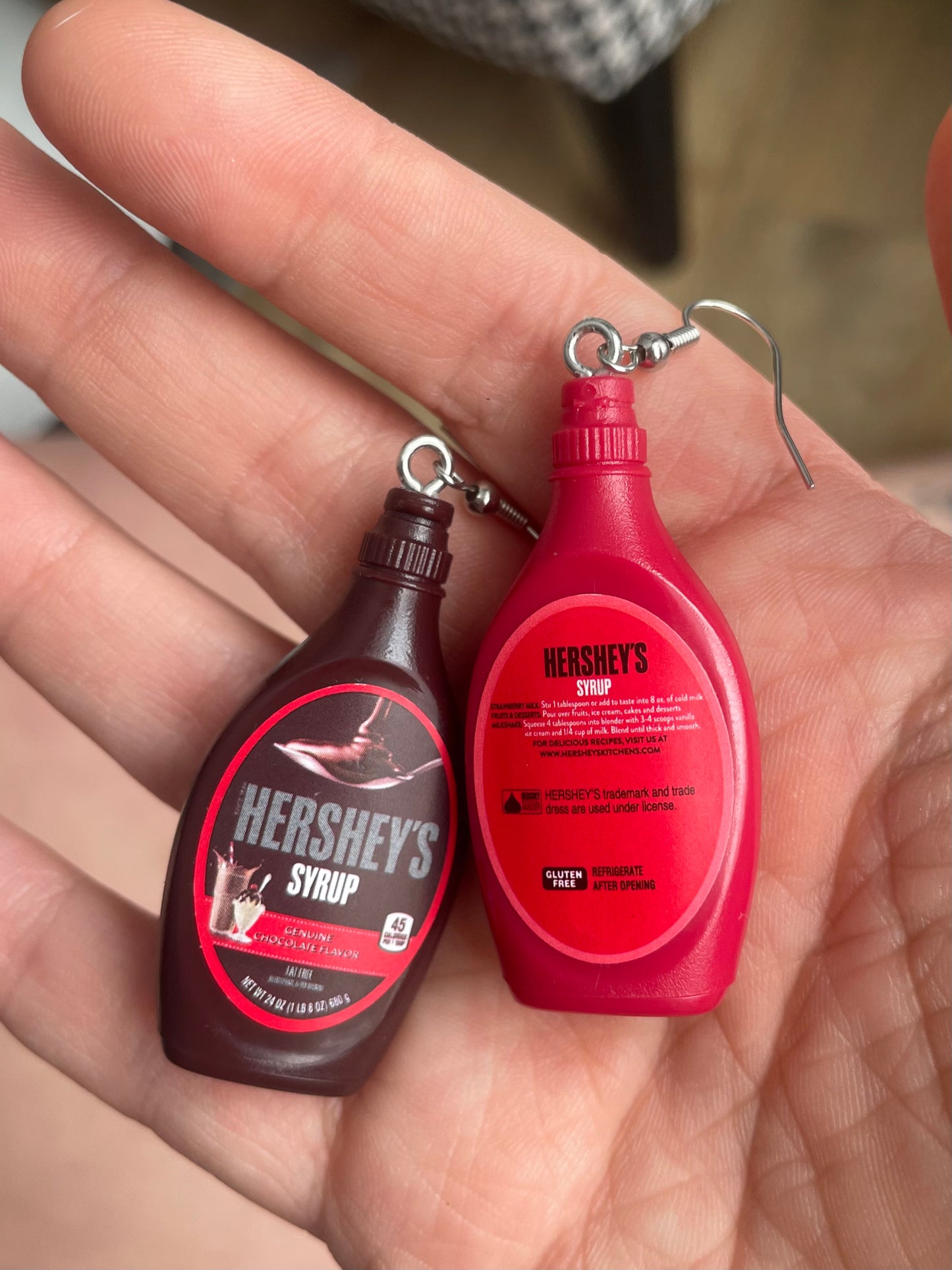 Mini Brands Earrings Hershey’s Syrups