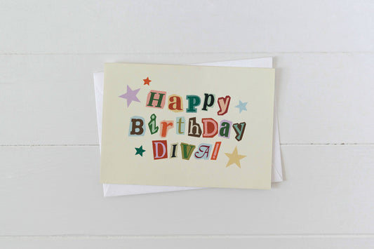 Happy Birthday Diva! Birthday Greeting Card