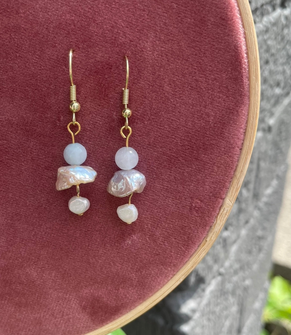 ‘Haley’ Keshi Pearl Earrings